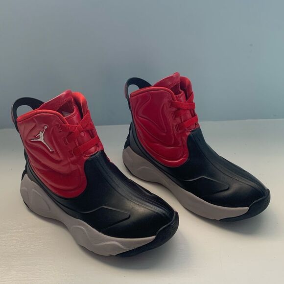 Red Jordan Rain boot Sneakers - Picture 1 of 9